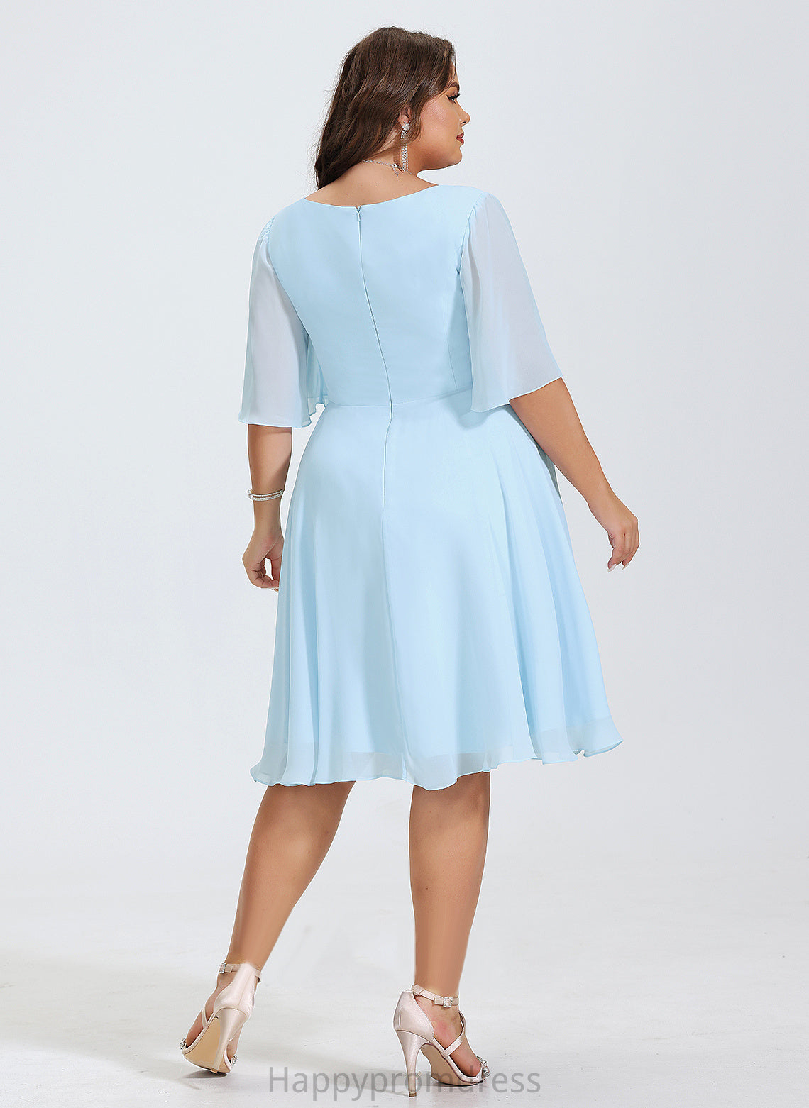 Dress V-neck Knee-Length Chiffon A-Line Shyann Cocktail Dresses Cocktail