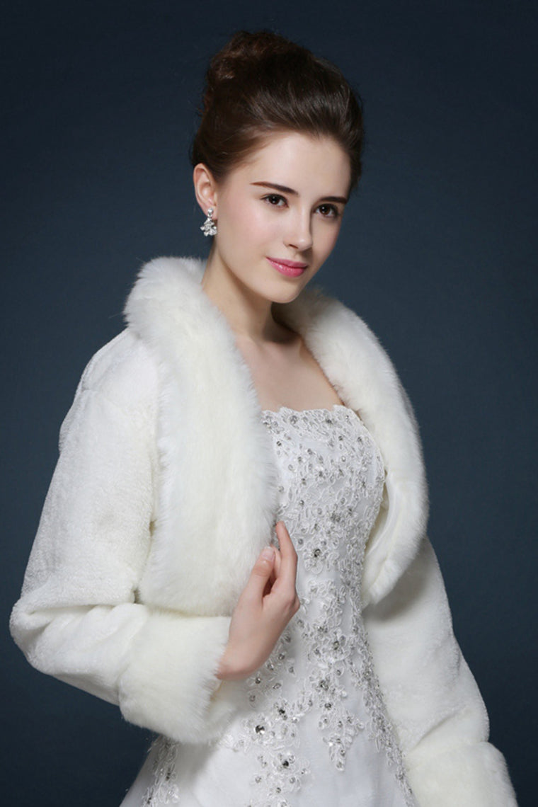 Wedding / Party/Evening Faux Fur Boleros Long Sleeve Wedding Wraps